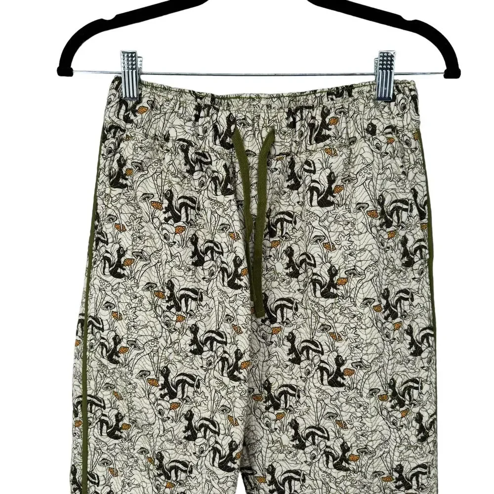 Disney Bambi Quilted Matching Set XS Woodland Print Flower Thumper‎ Green